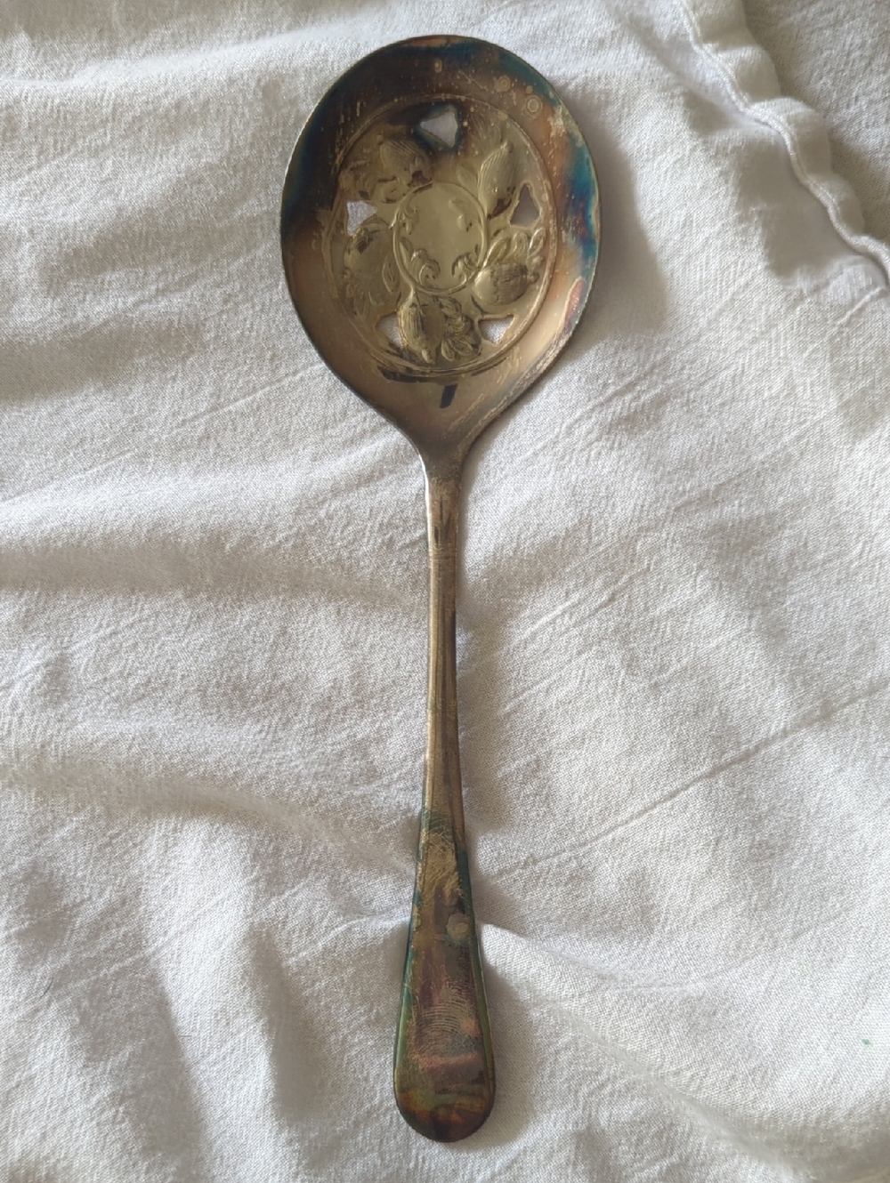 Sheffield Silverplate Serving Spoon